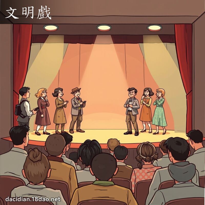 文明戏 - 国语大辞典配图