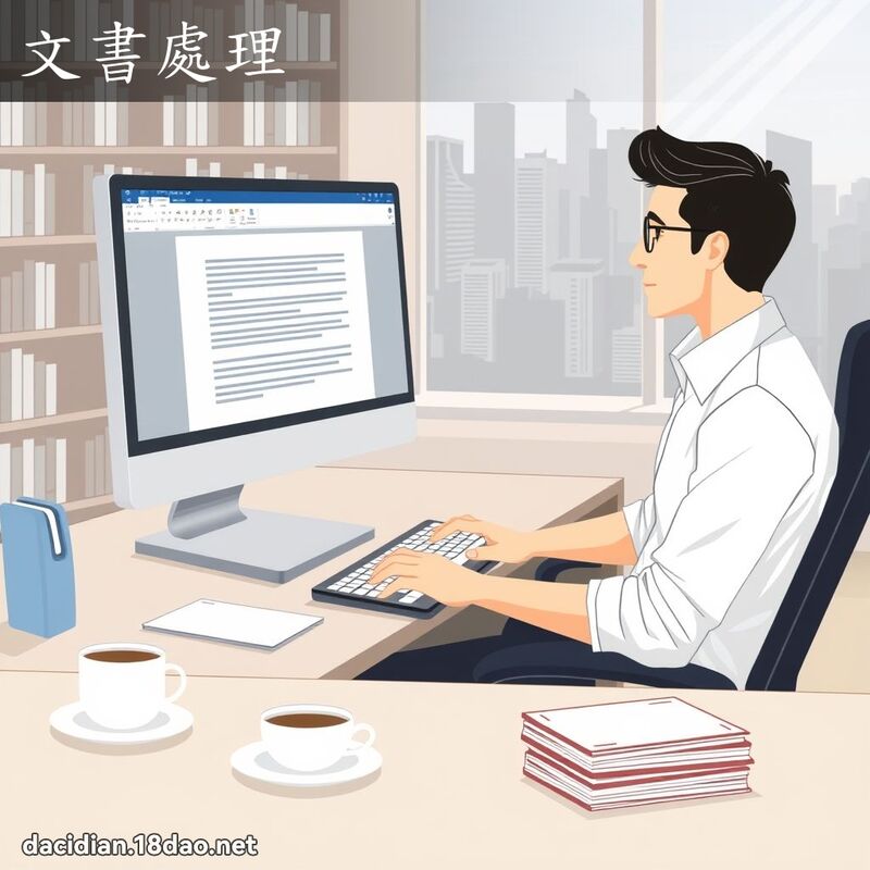 文书处理 - 国语大辞典配图