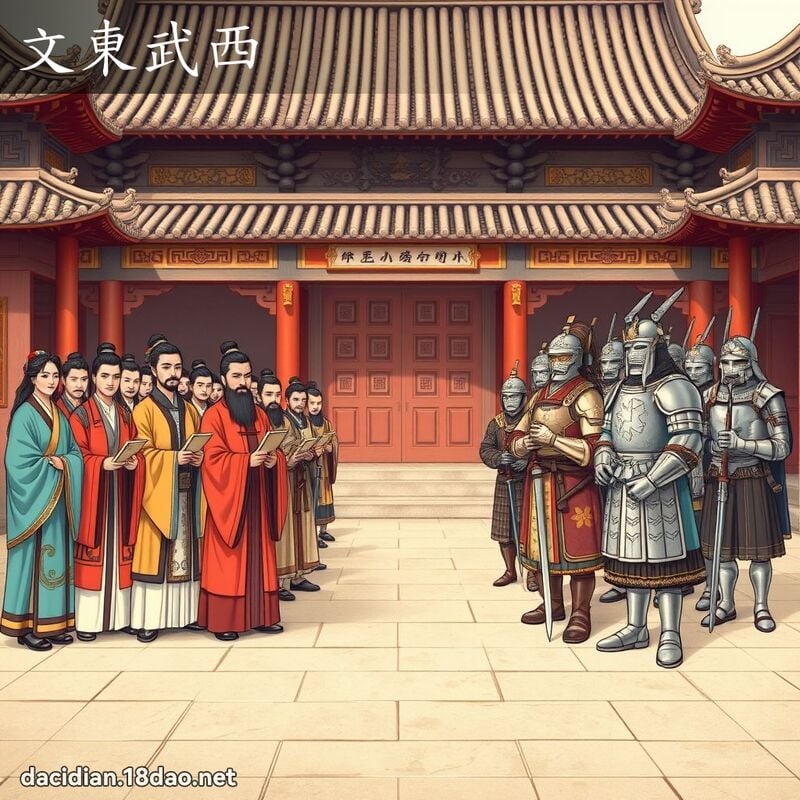 文东武西 - 国语大辞典配图