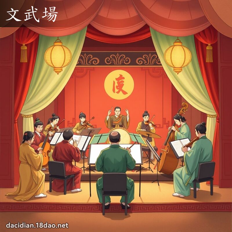 文武場 - 國語大辭典配圖