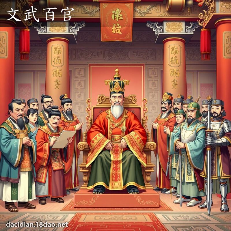 文武百官 - 國語大辭典配圖