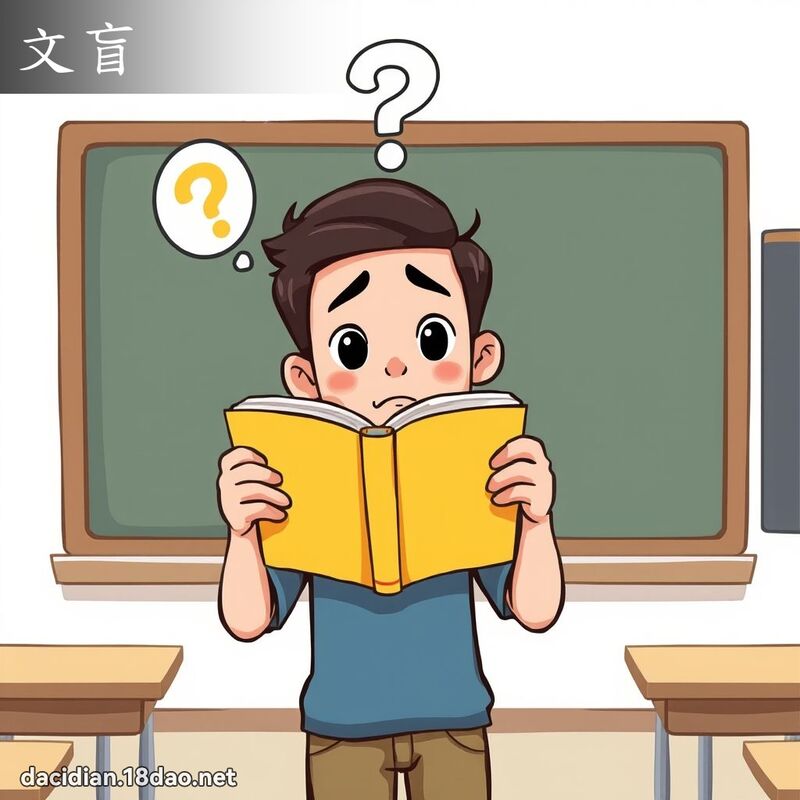 文盲 - 国语大辞典配图