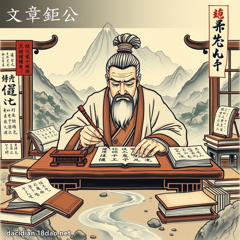 文章鉅公 - 国语大辞典配图