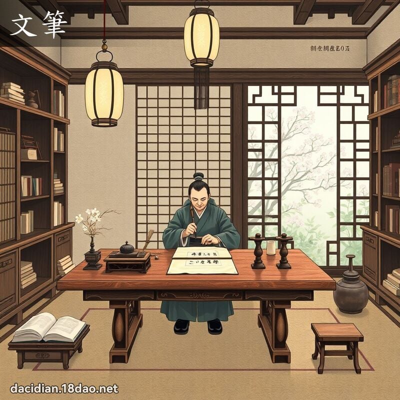 文笔 - 国语大辞典配图