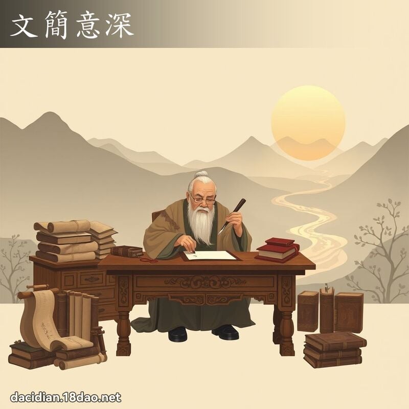 文简意深 - 国语大辞典配图