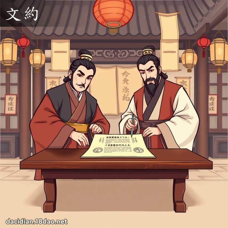 文约 - 国语大辞典配图