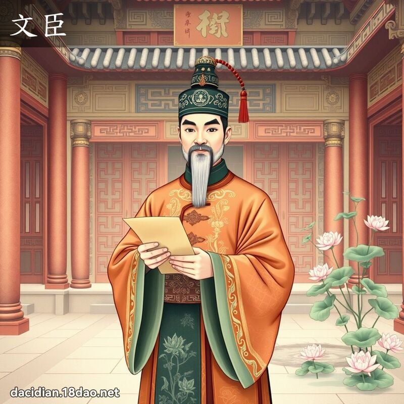文臣 - 国语大辞典配图