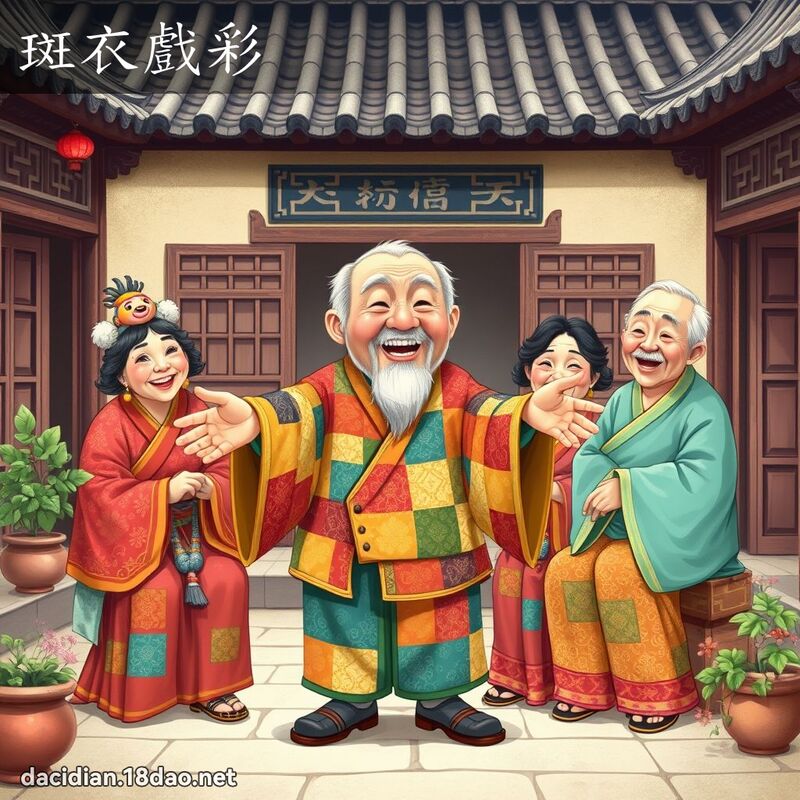 斑衣戏彩 - 国语大辞典配图