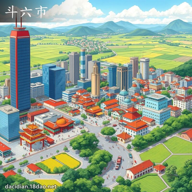 斗六市 - 國語大辭典配圖