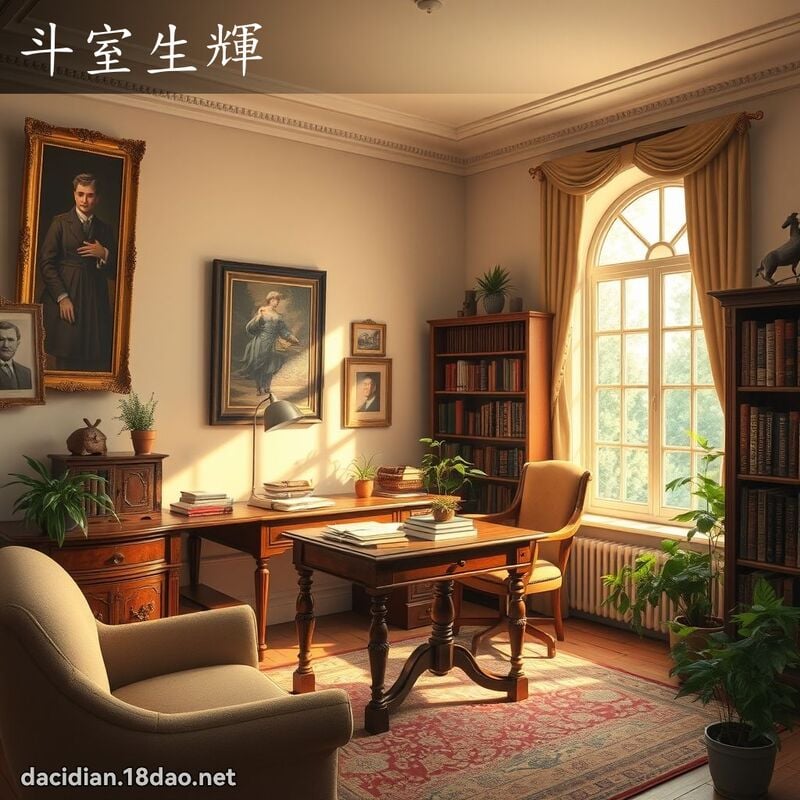 斗室生輝 - 國語大辭典配圖