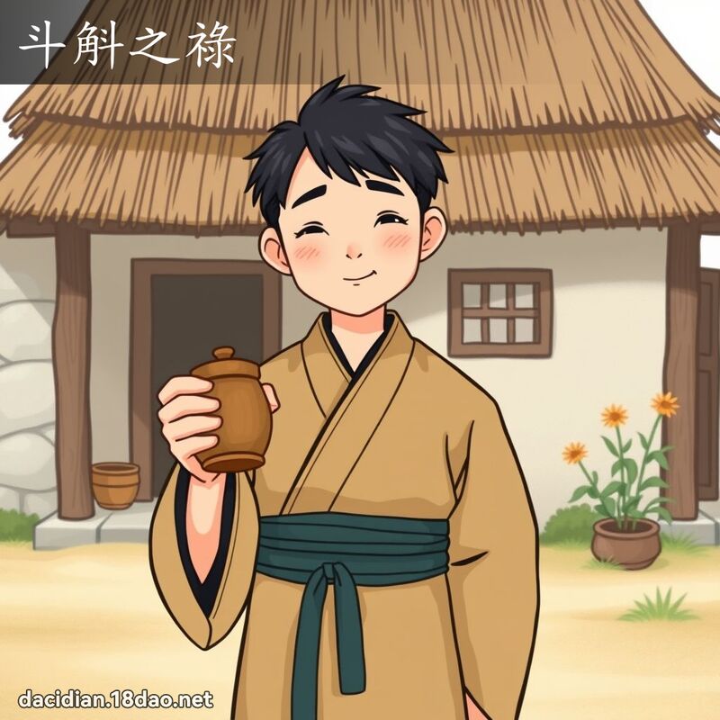 斗斛之祿 - 國語大辭典配圖