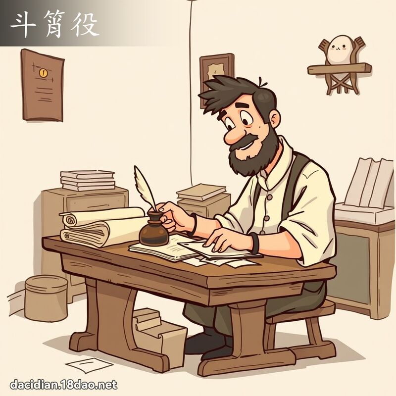 斗筲役 - 国语大辞典配图