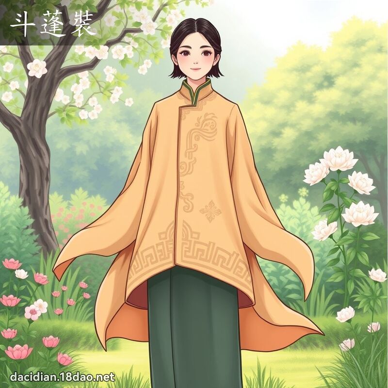 斗蓬裝 - 國語大辭典配圖