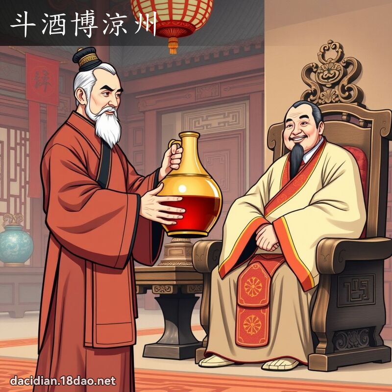 斗酒博凉州 - 国语大辞典配图