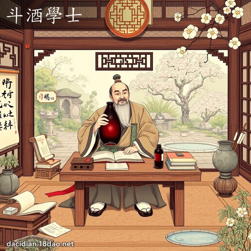 斗酒學士 - 國語大辭典配圖