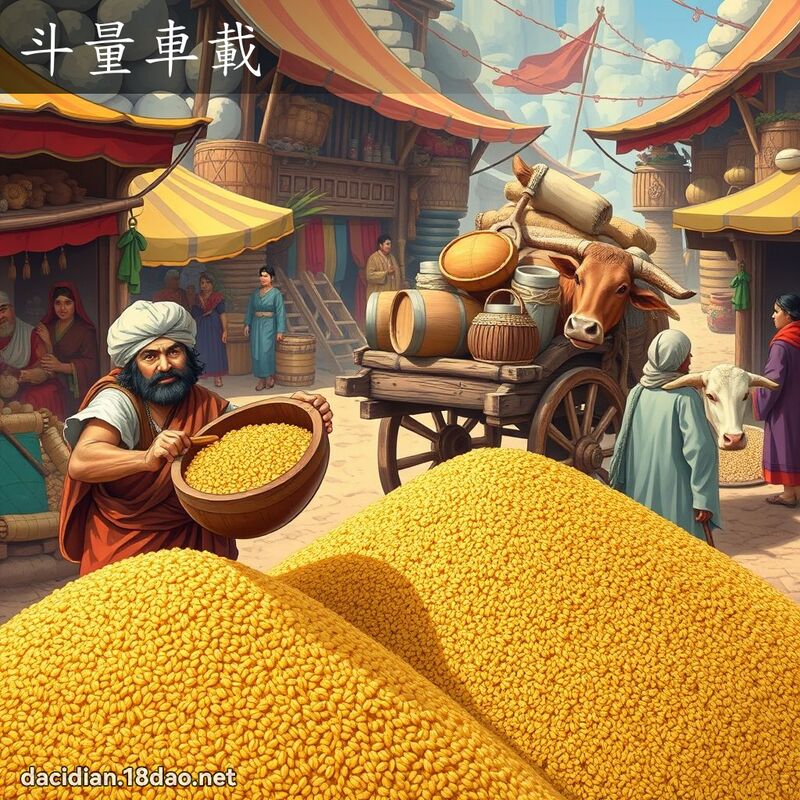 斗量車載 - 國語大辭典配圖