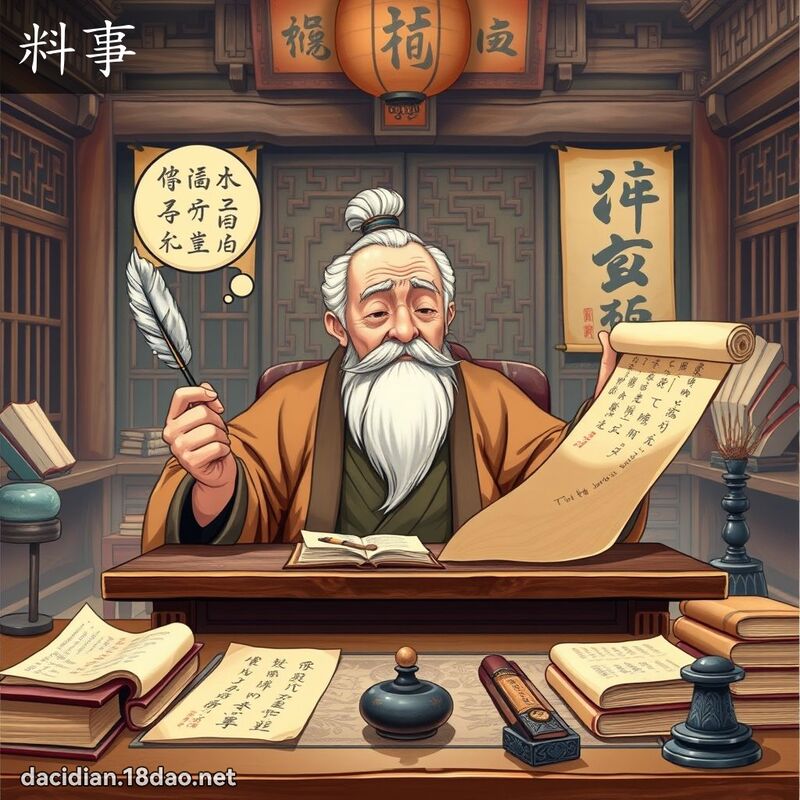 料事 - 國語大辭典配圖