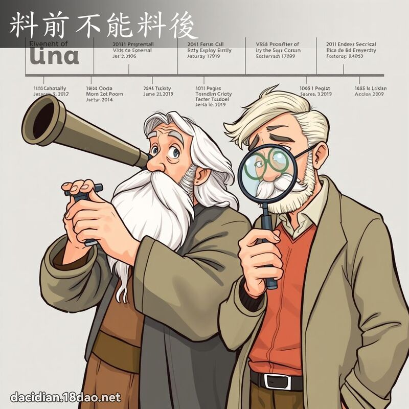 料前不能料后 - 国语大辞典配图