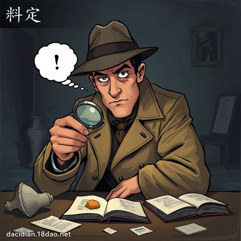 料定 - 國語大辭典配圖