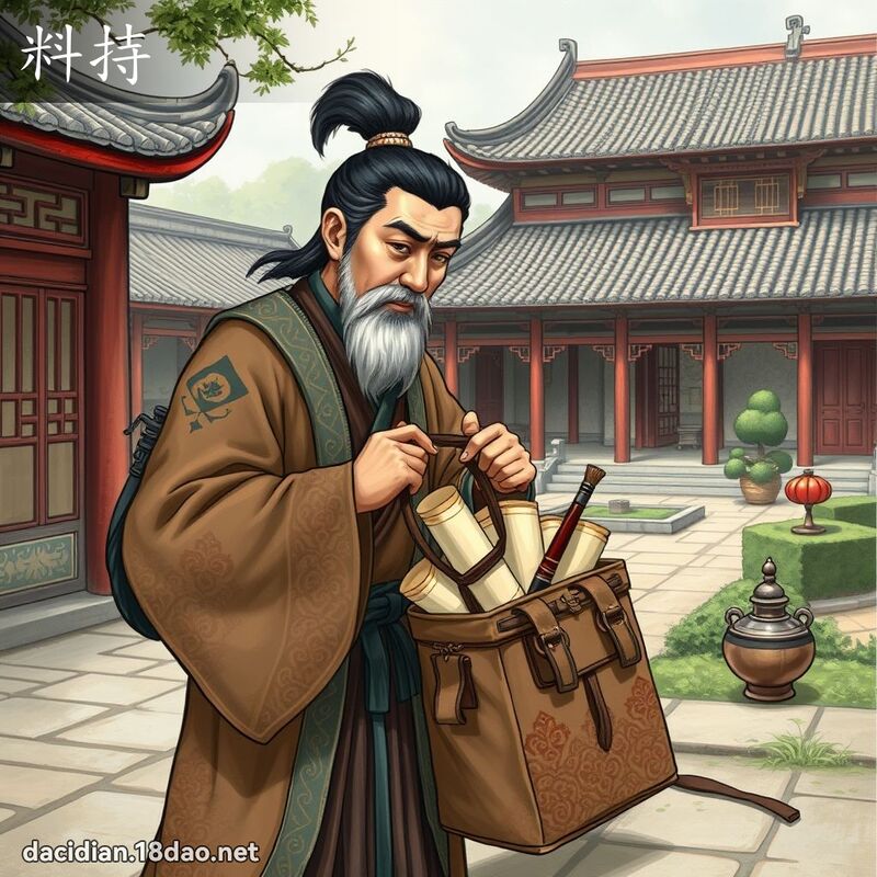 料持 - 國語大辭典配圖