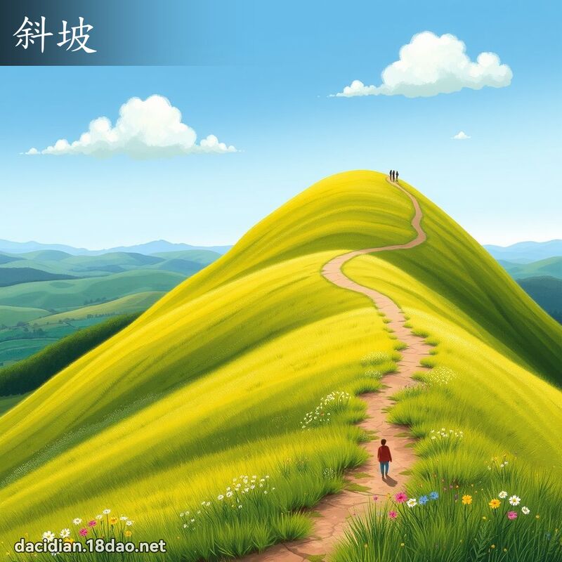 斜坡 - 国语大辞典配图