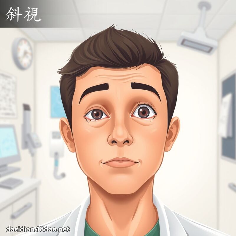 斜視 - 國語大辭典配圖
