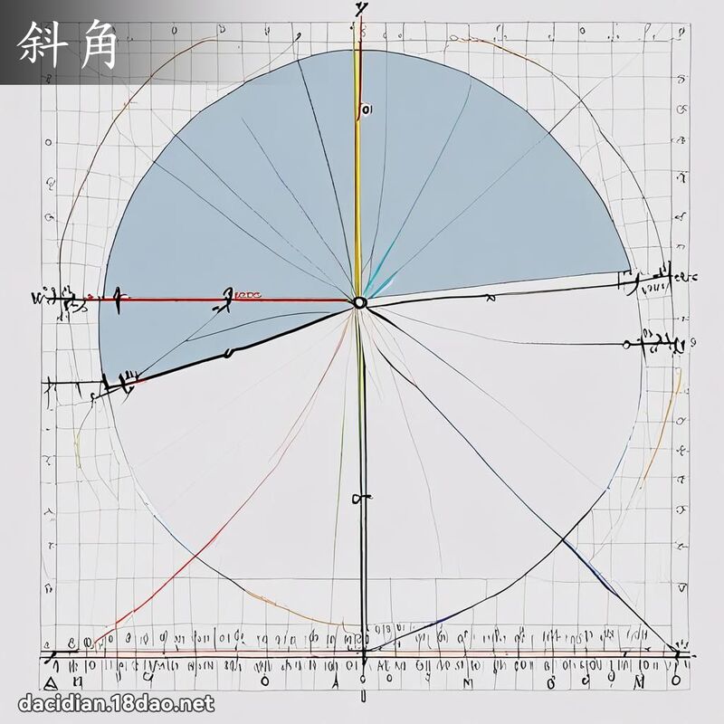 斜角 - 國語大辭典配圖