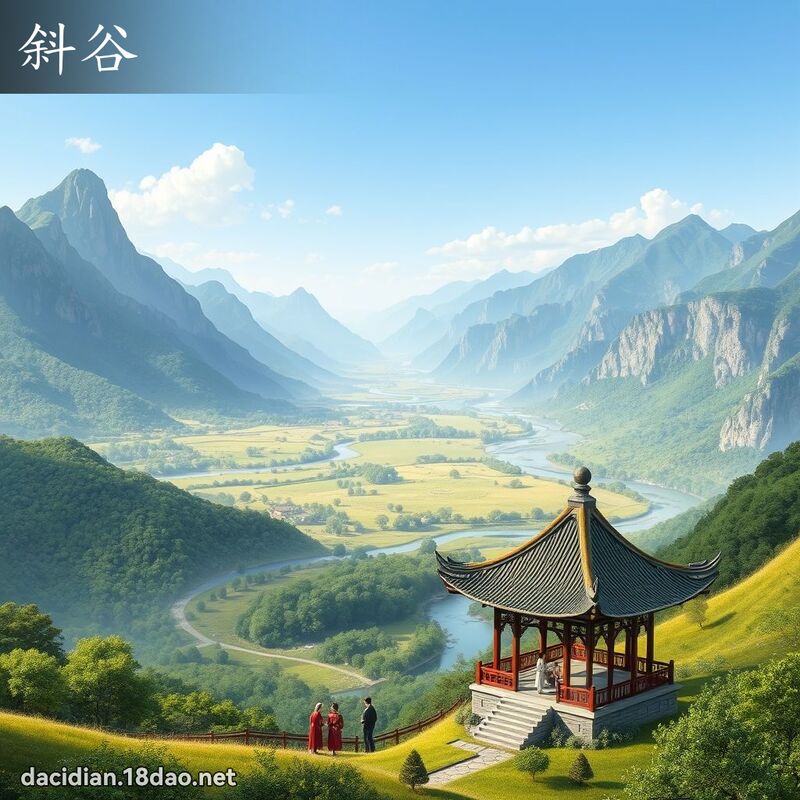 斜谷 - 国语大辞典配图
