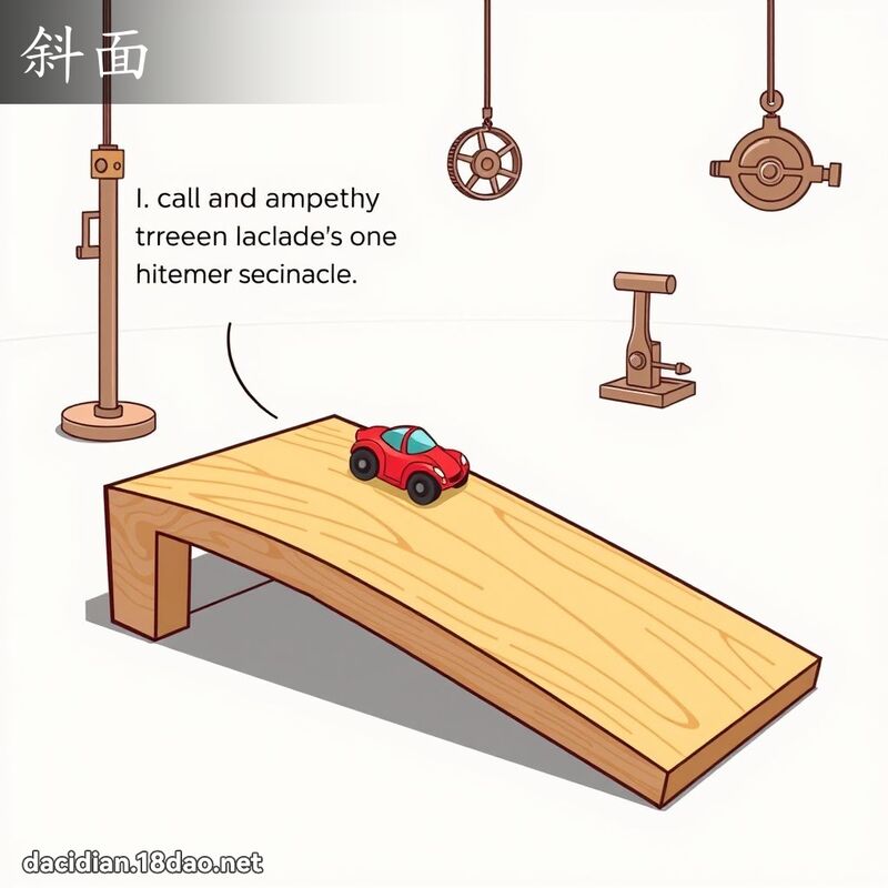 斜面 - 国语大辞典配图