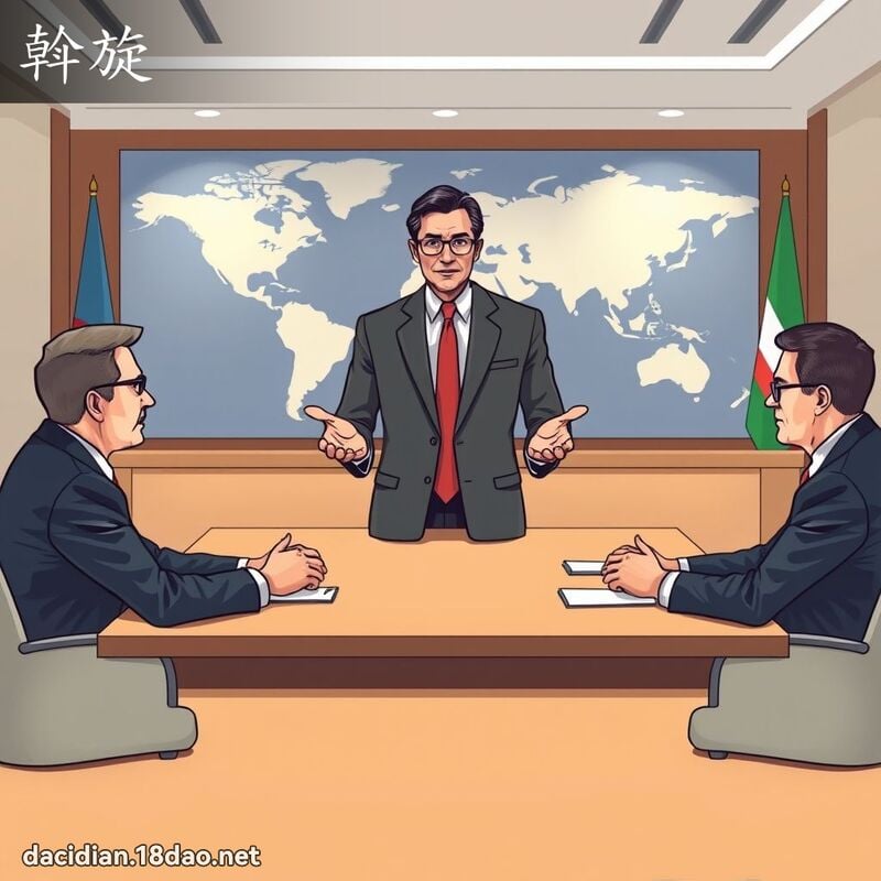 斡旋 - 国语大辞典配图