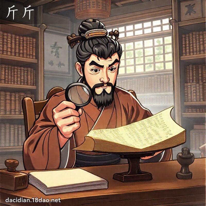斤斤 - 國語大辭典配圖