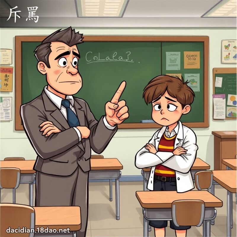 斥骂 - 国语大辞典配图