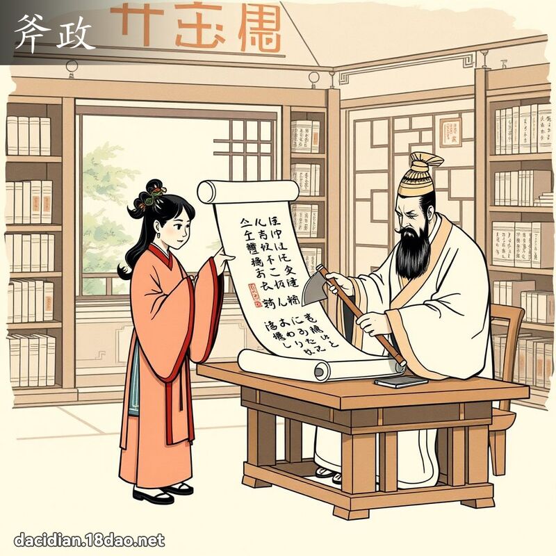 斧政 - 國語大辭典配圖