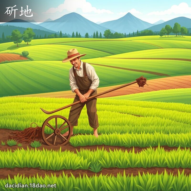 斫地 - 國語大辭典配圖