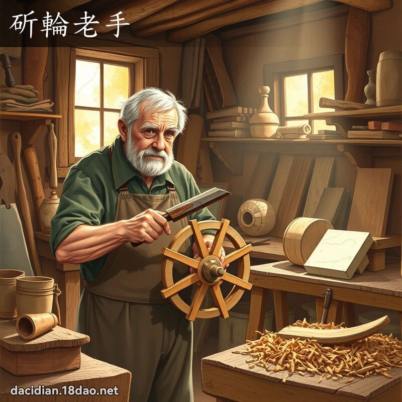 斫輪老手 - 國語大辭典配圖