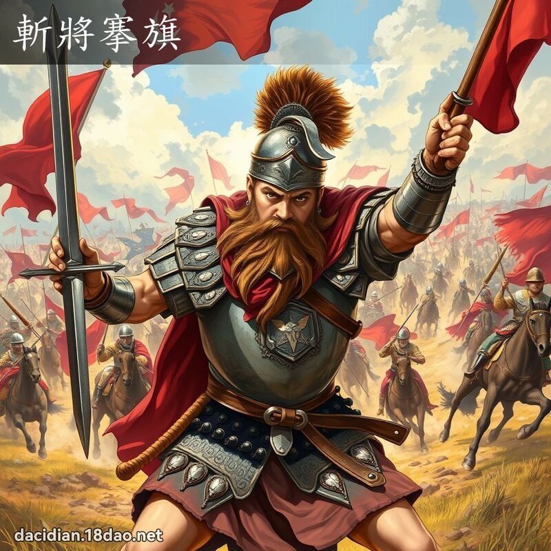 斬將搴旗 - 國語大辭典配圖