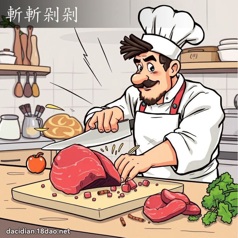 斬斬剁剁 - 國語大辭典配圖