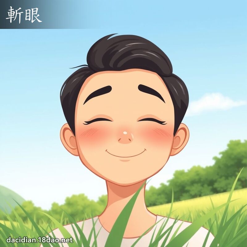 斩眼 - 国语大辞典配图