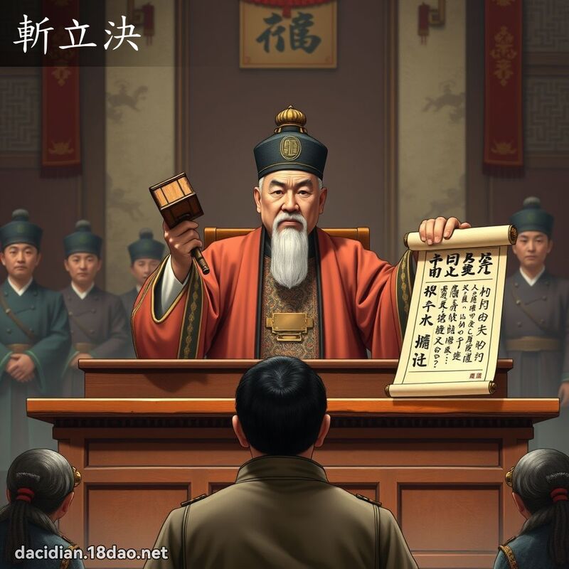 斩立决 - 国语大辞典配图