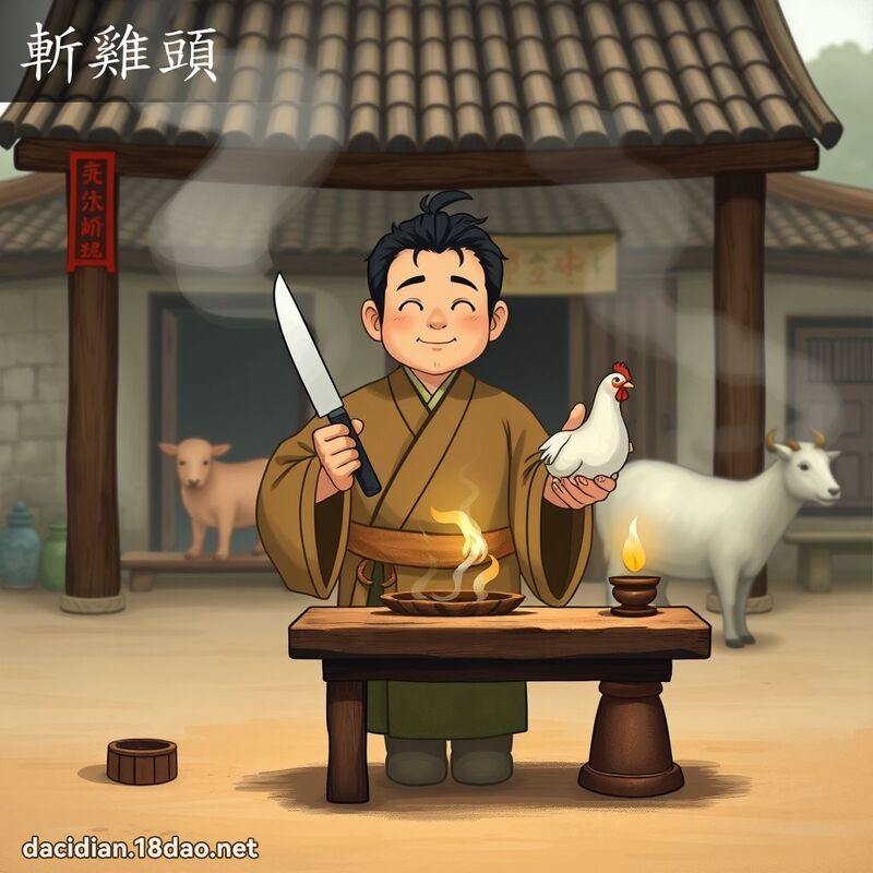 斬雞頭 - 國語大辭典配圖