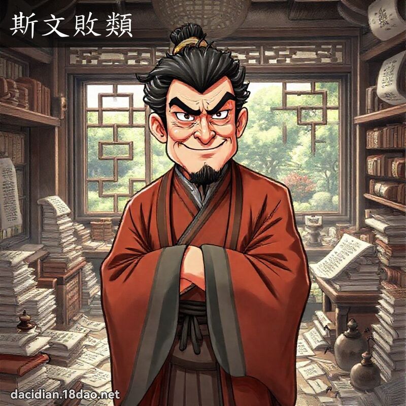 斯文敗類 - 國語大辭典配圖