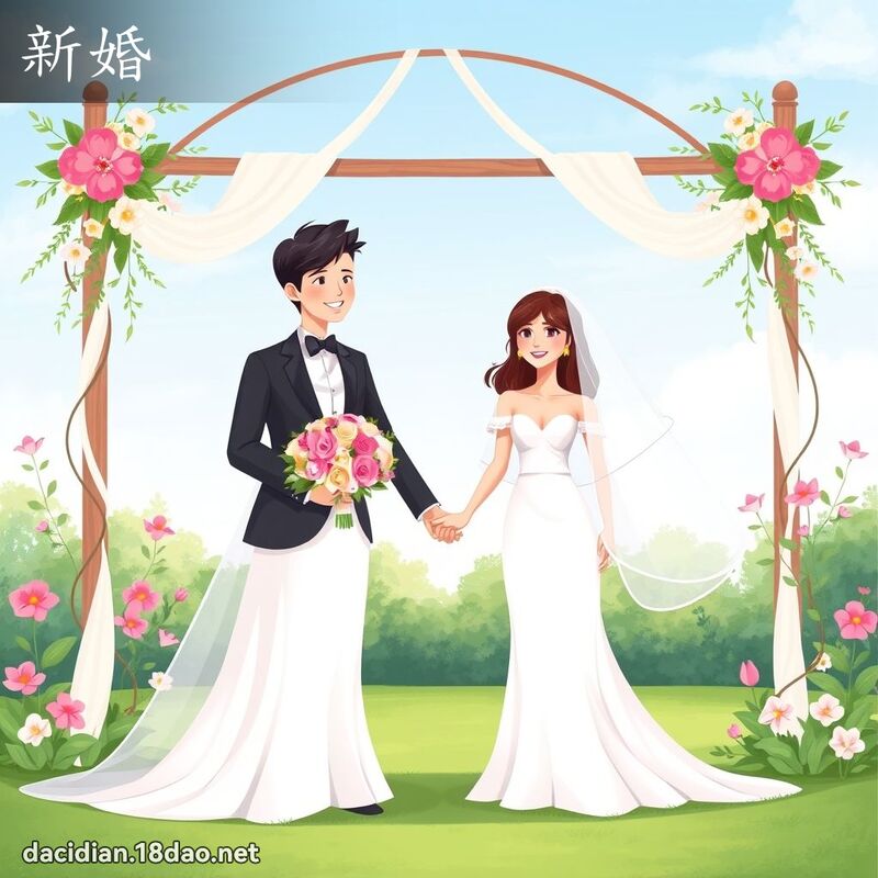 新婚 - 國語大辭典配圖