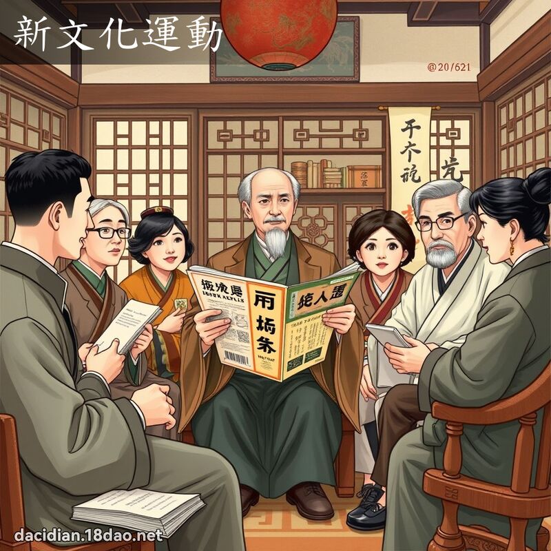 新文化運動 - 國語大辭典配圖
