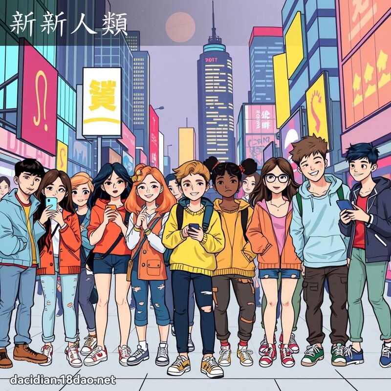 新新人類 - 國語大辭典配圖