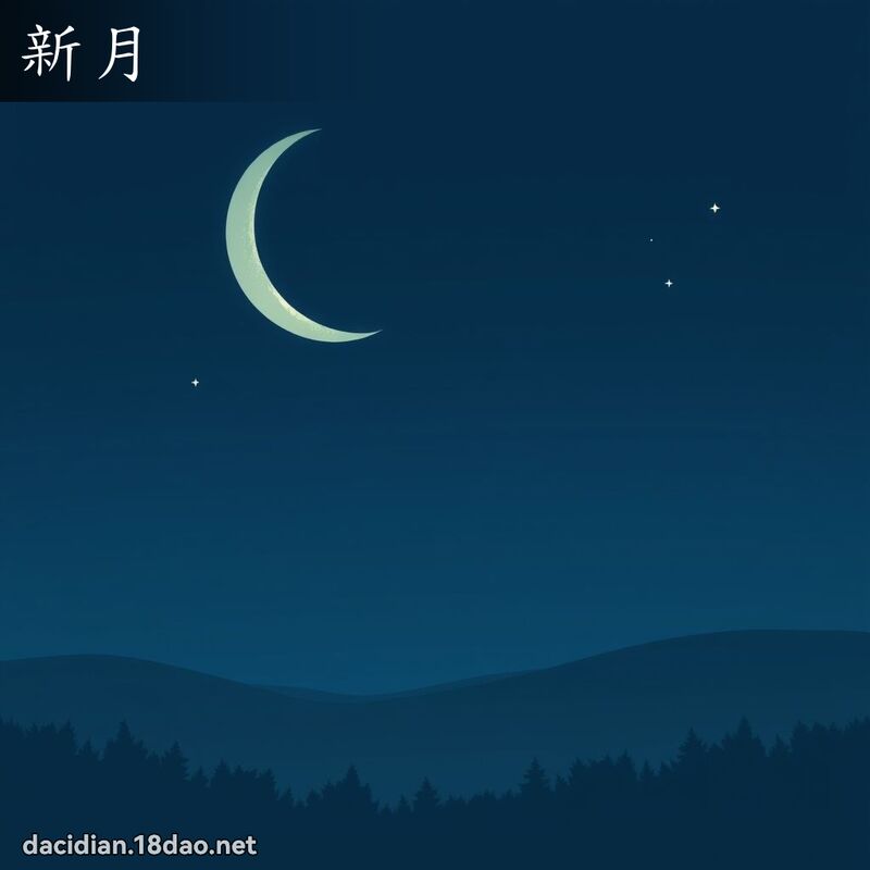 新月 - 国语大辞典配图