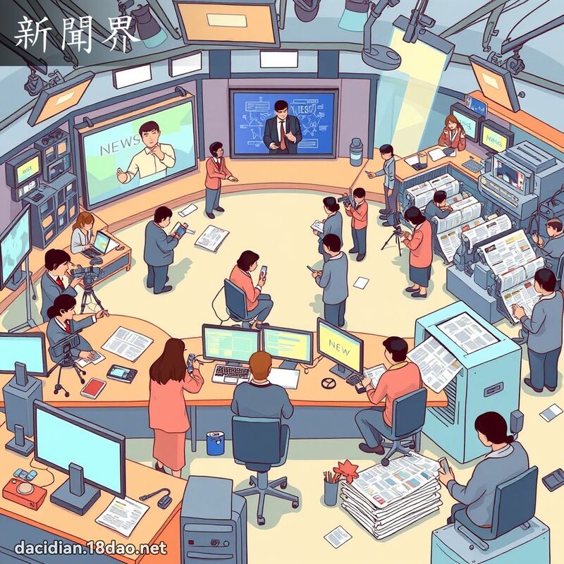 新闻界 - 国语大辞典配图