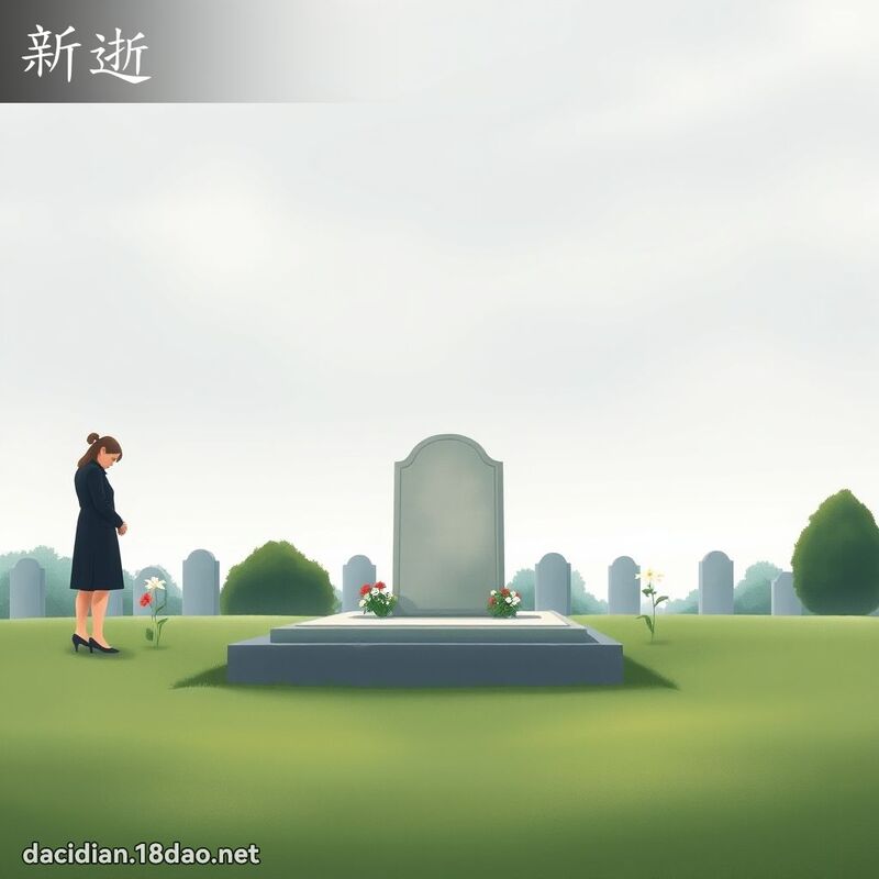 新逝 - 國語大辭典配圖