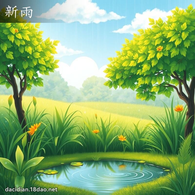 新雨 - 國語大辭典配圖