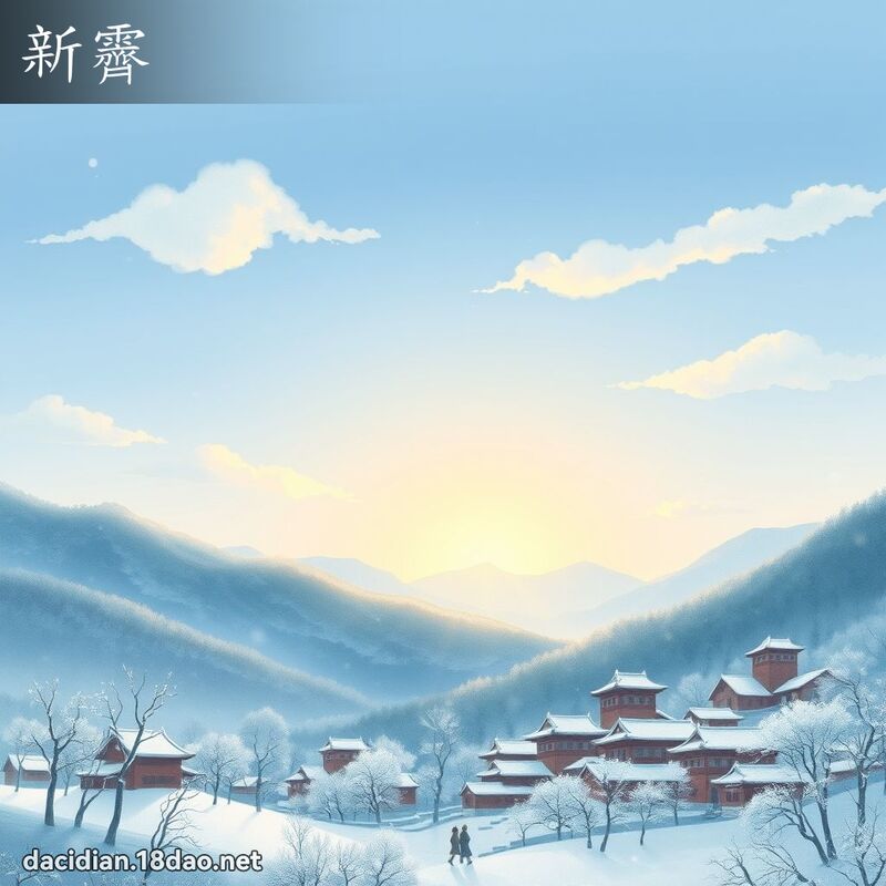 新霽 - 国语大辞典配图