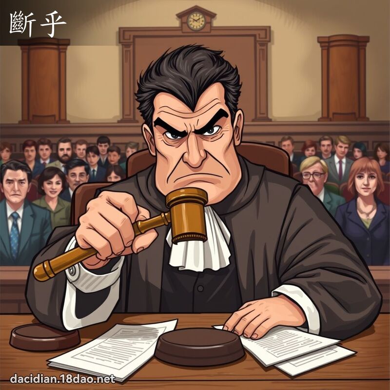 断乎 - 国语大辞典配图